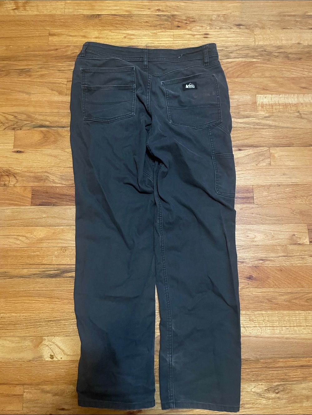REI Men’s Black Cargo Pants with Utility Pocket